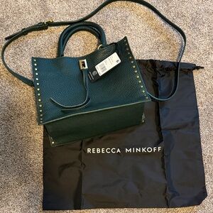 Rebecca Minkoff small Darren tote satchel dark envy